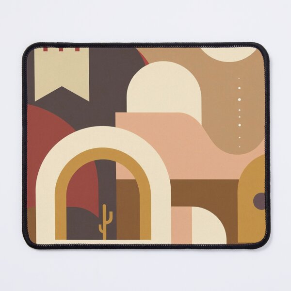 Item preview, Desert Archway Abstract - Scandinavian Terracotta Wall Art designed and sold by nhk999.