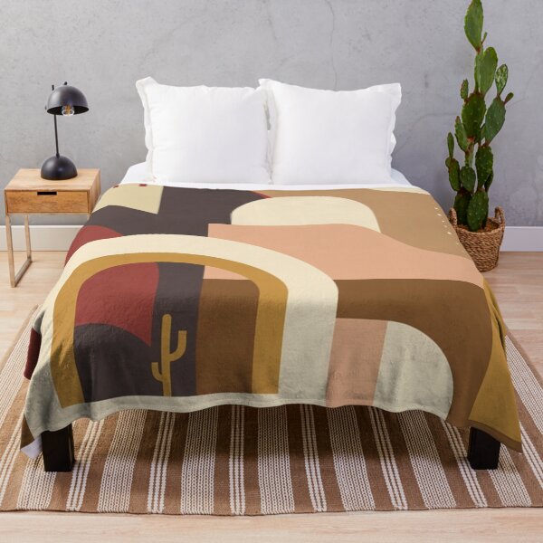 Item preview, Desert Archway Abstract - Scandinavian Terracotta Wall Art designed and sold by nhk999.