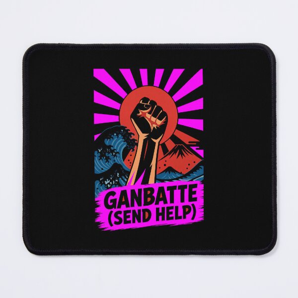 Item preview, Japanese Culture Ganbatte Send Help Mount Fuji Motivation designed and sold by Uglyandcute.