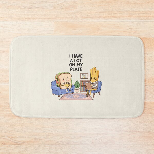Item preview, I Have a Lot on My Plate | Funny Sandwich Food Humor designed and sold by MrDev.