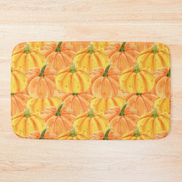 Item preview, Cozy Autumn Watercolor Pumpkin Harvest Seamless Pattern designed and sold by FestivityFinds.