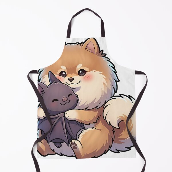 Item preview, Cute Pomeranian Puppy Hugging Halloween Bat designed and sold by pumsquare.
