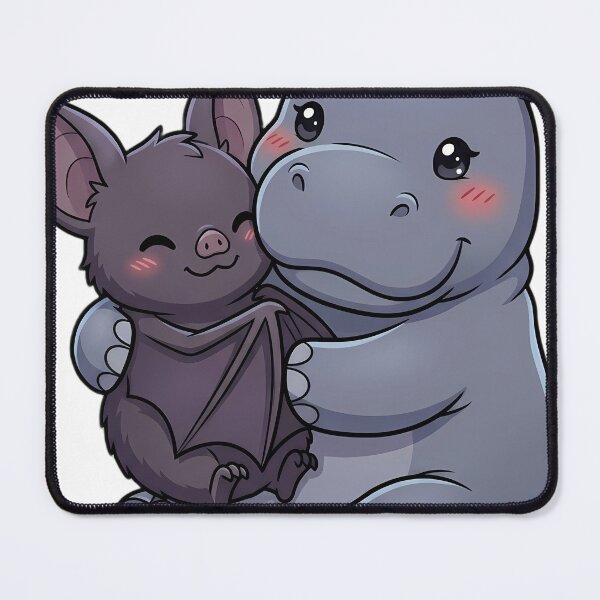Item preview, Cute Baby Hippo Hugging Halloween Bat designed and sold by pumsquare.