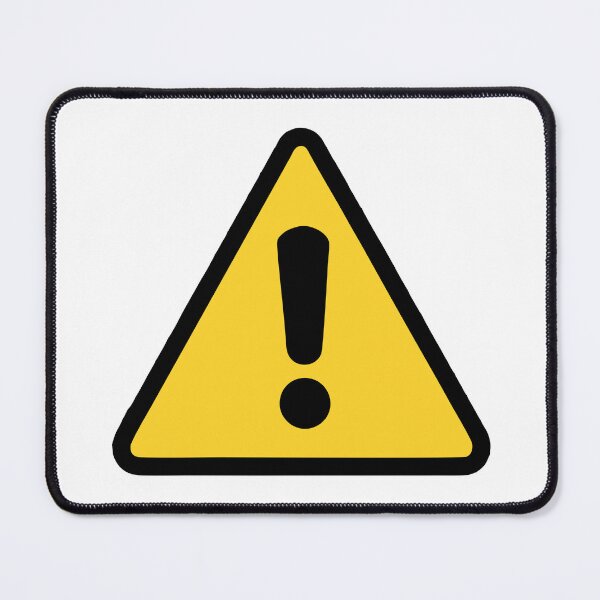 Item preview, Yellow Caution Warning Exclamation - Street Sign Triangle designed and sold by mashaqwenty.