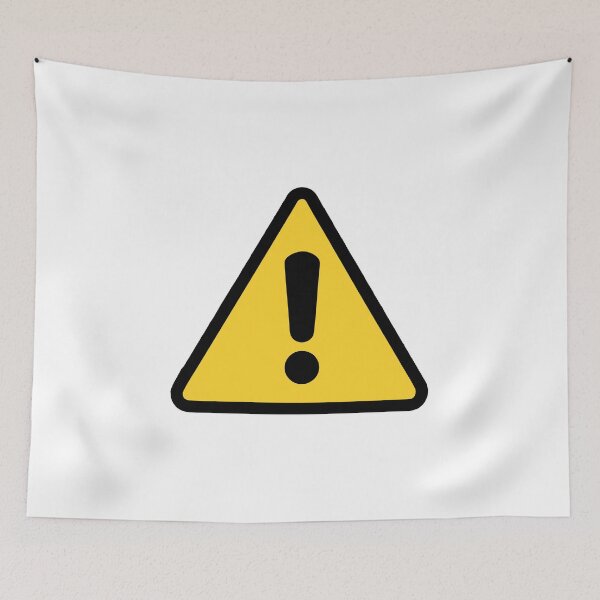 Item preview, Yellow Caution Warning Exclamation - Street Sign Triangle designed and sold by mashaqwenty.