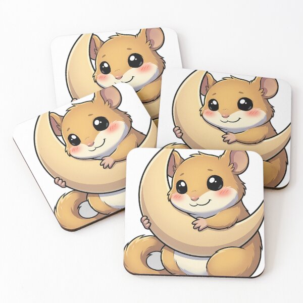 Item preview, Cute Dormouse Hugging Crescent Moon designed and sold by pumsquare.