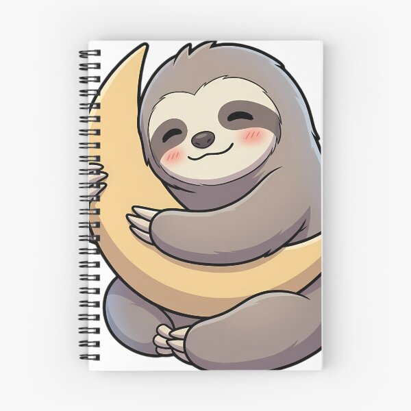 Item preview, Cute Sloth Hugging Crescent Moon designed and sold by pumsquare.