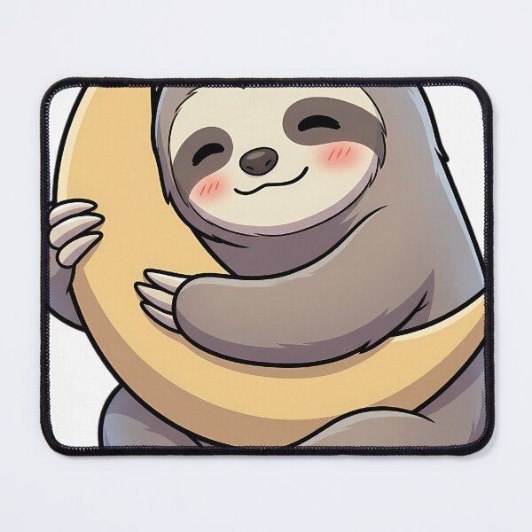 Item preview, Cute Sloth Hugging Crescent Moon designed and sold by pumsquare.
