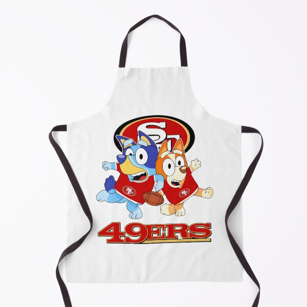 Item preview, Bluey & Bingo 49ers Football designed and sold by Kleinpixel.