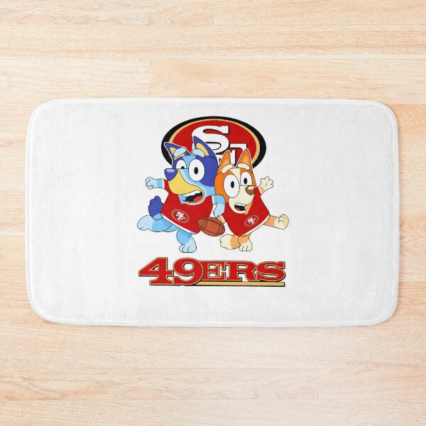 Item preview, Bluey & Bingo 49ers Football designed and sold by Kleinpixel.