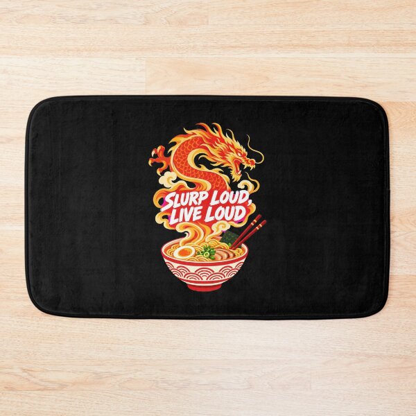 Item preview, Japanese Culture Ramen Dragon Slurp Loud Live Loud Japanese Food designed and sold by Uglyandcute.