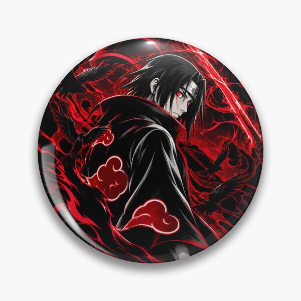 Item preview, Itachi Uchiha Susanoo Akatsuki Arte del anime rojo designed and sold by QubekShop.
