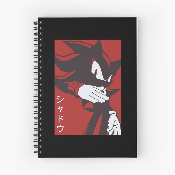Item preview, Normal-Black-Shadow-Hedgehog-Anime-Manga-Style-Background-Red designed and sold by hecoram4.