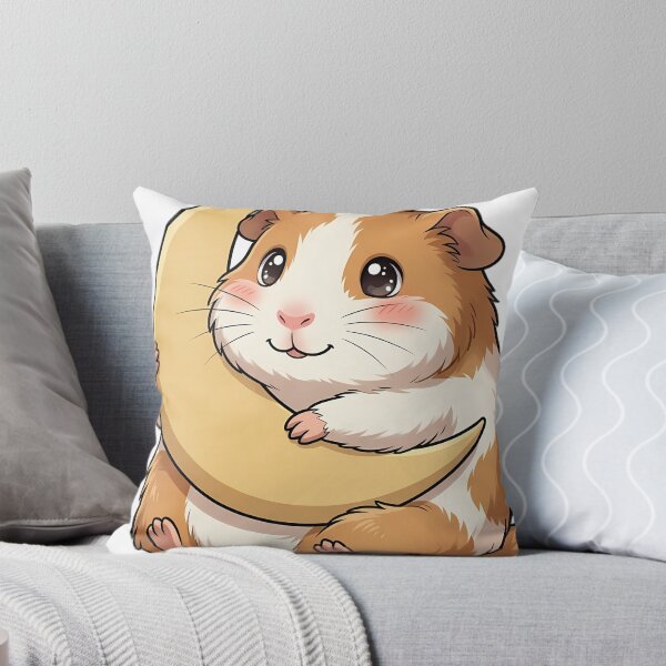 Item preview, Cute Guinea Pig Hugging Crescent Moon designed and sold by pumsquare.