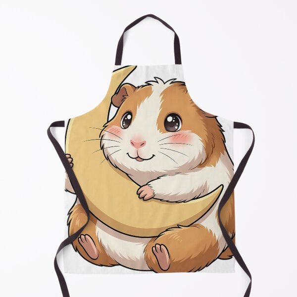 Item preview, Cute Guinea Pig Hugging Crescent Moon designed and sold by pumsquare.