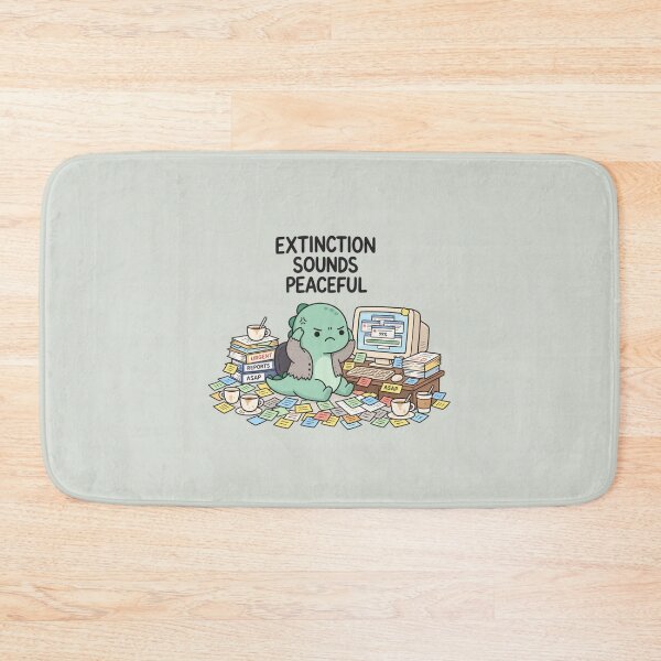 Item preview, Extinction Sounds Peaceful | Funny Dinosaur Work Burnout designed and sold by MrDev.