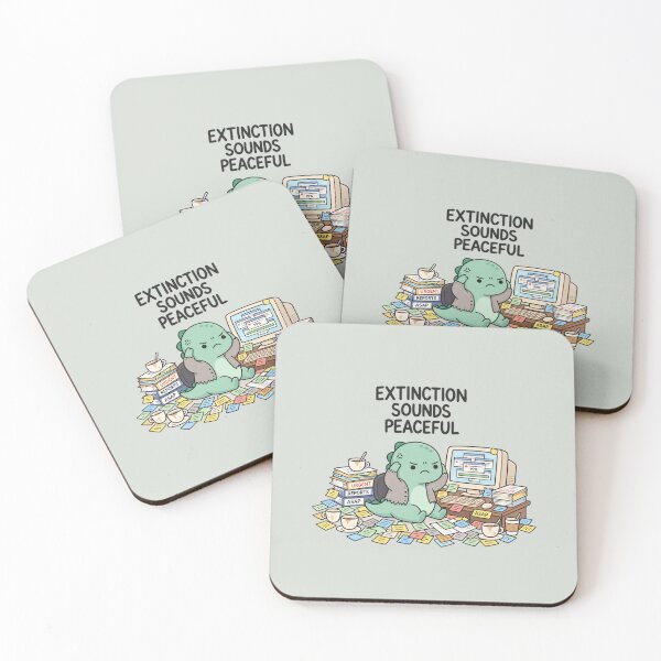 Item preview, Extinction Sounds Peaceful | Funny Dinosaur Work Burnout designed and sold by MrDev.