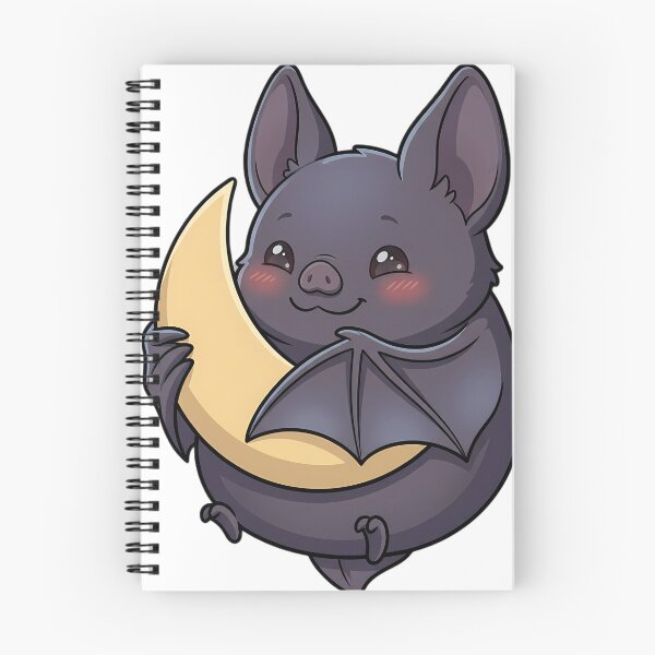 Item preview, Cute Plump Bat Hugging Crescent Moon designed and sold by pumsquare.