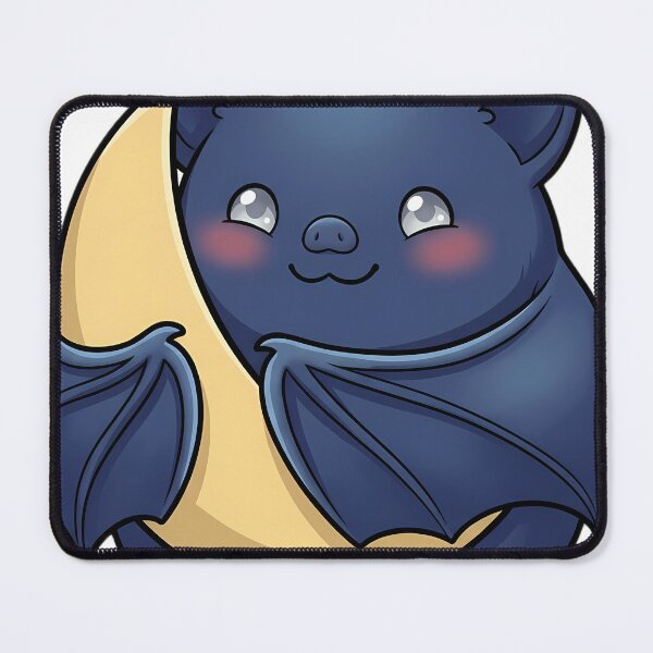 Item preview, Cute Midnight Blue Bat Hugging Half Moon designed and sold by pumsquare.