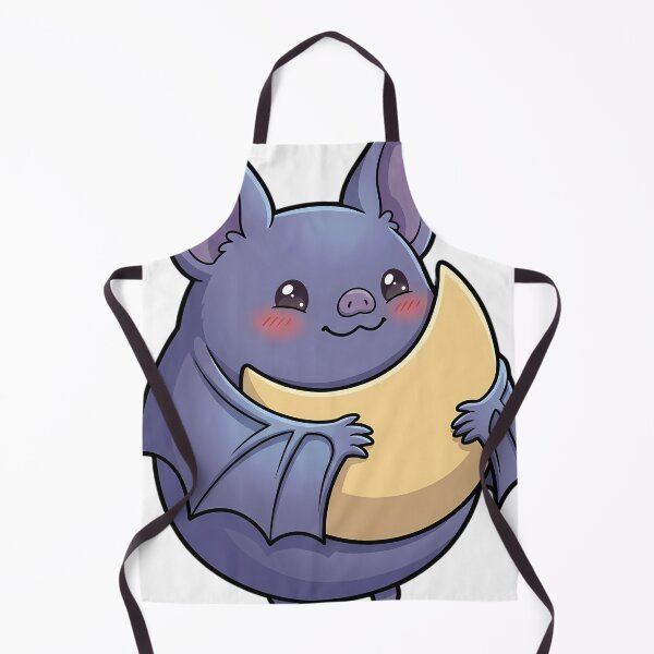 Item preview, Cute Dusty Violet Bat Hugging Gibbous Moon designed and sold by pumsquare.