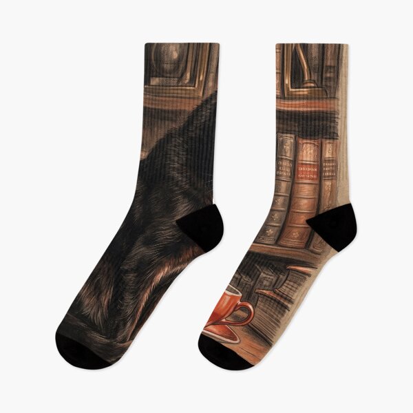 Item preview, Vintage Charcoal Sketch Black Cat Coffee designed and sold by gelisyaarnold.