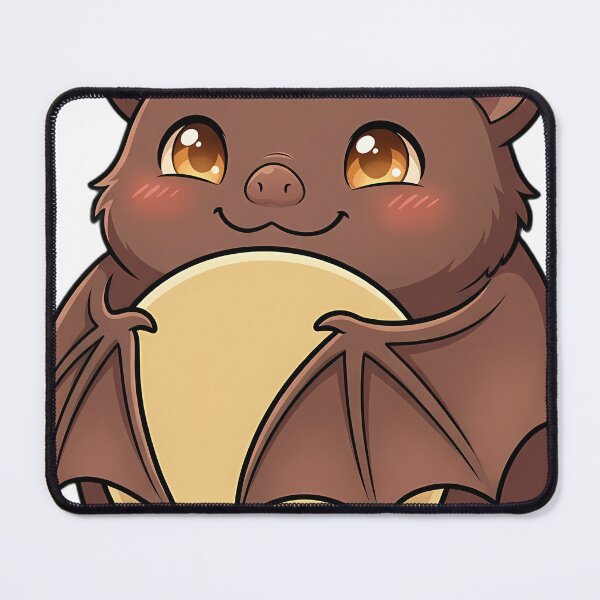Item preview, Cute Cocoa Brown Bat Hugging Full Moon designed and sold by pumsquare.
