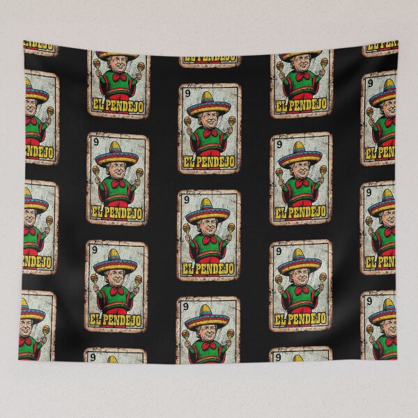 Item preview, Mexican Loteria Parody Card Sombrero Maracas Vintage Folk Art designed and sold by Machomanshop.
