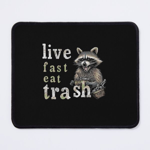 Item preview, Funny Trash Raccoon Eating Fast Food Slogan designed and sold by levynmarjwa.