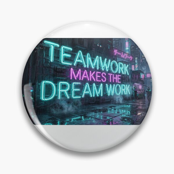 Item preview, Neo-Tokyo Night: Teamwork Makes the Dream Work designed and sold by Zen Motif Japan.