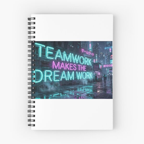 Item preview, Neo-Tokyo Night: Teamwork Makes the Dream Work designed and sold by Zen Motif Japan.