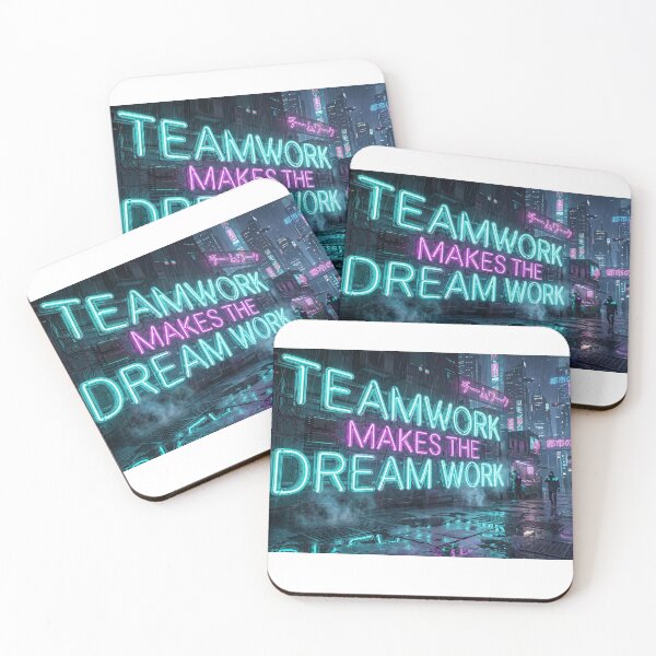 Item preview, Neo-Tokyo Night: Teamwork Makes the Dream Work designed and sold by Zen Motif Japan.