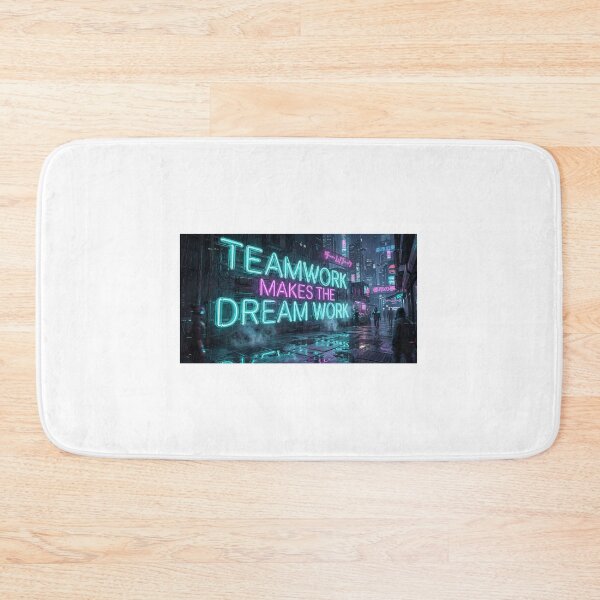 Item preview, Neo-Tokyo Night: Teamwork Makes the Dream Work designed and sold by Zen Motif Japan.