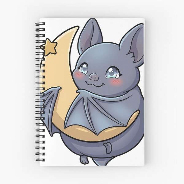 Item preview, Cute Smoke Grey Bat Hugging Starred Crescent Moon designed and sold by pumsquare.