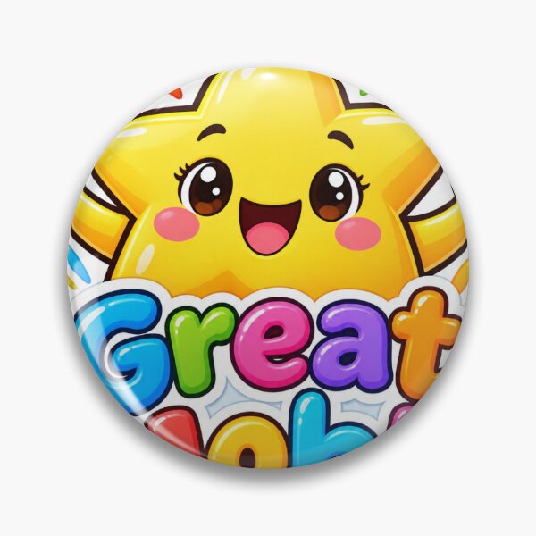 Item preview, Great Job Star Teacher Reward Sticker | Cute Classroom Motivational Sticker for Kids designed and sold by FUSION STUDIO.
