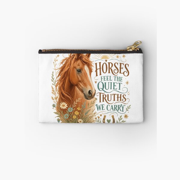 Item preview, Horses Feel the Quiet Truths We Carry Horse Lover Equestrian Western Floral Art designed and sold by inkoutninja.