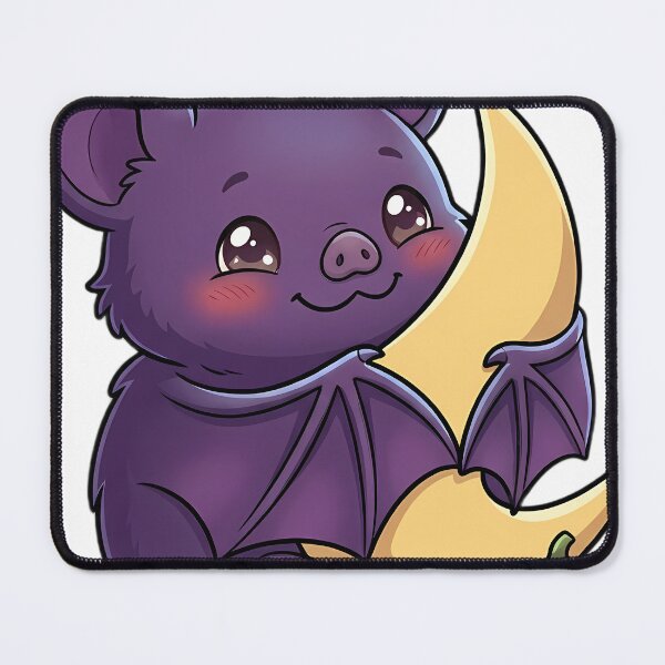 Item preview, Cute Blackberry Purple Bat Hugging Pumpkin Moon designed and sold by pumsquare.