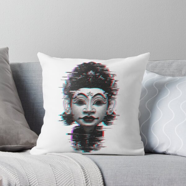 Item preview, Glitch Art Tribal Deity – Cyberpunk Ancient Mask Digital Art designed and sold by cannsuh.