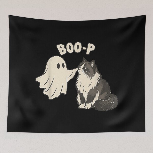 Item preview, Ragdoll Cat Boo-P Ghost Nose Boop Halloween designed and sold by DunciOcukino.