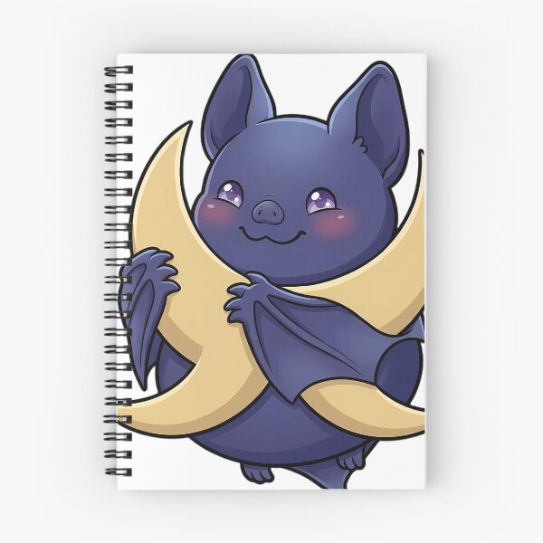 Item preview, Cute Deep Indigo Bat Hugging Twin Crescent Moon designed and sold by pumsquare.