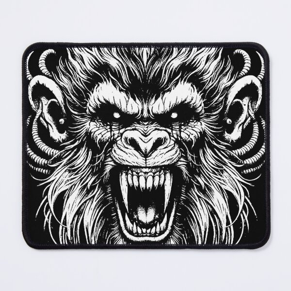 Item preview, Dark Art Scary Monkey Face Apes Tattoo designed and sold by MORSPECTIVE.