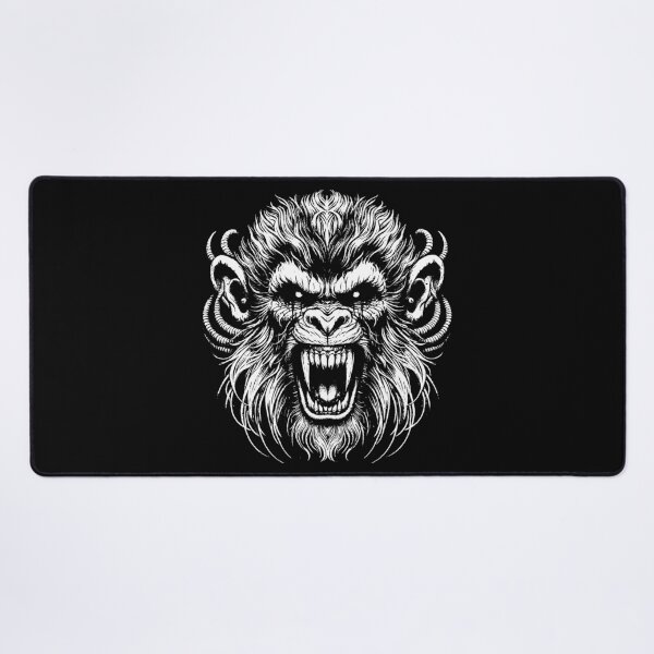 Item preview, Dark Art Scary Monkey Face Apes Tattoo designed and sold by MORSPECTIVE.