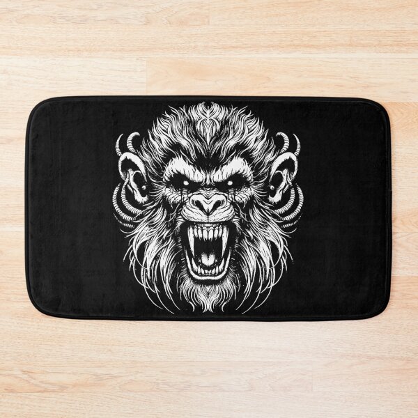 Item preview, Dark Art Scary Monkey Face Apes Tattoo designed and sold by MORSPECTIVE.