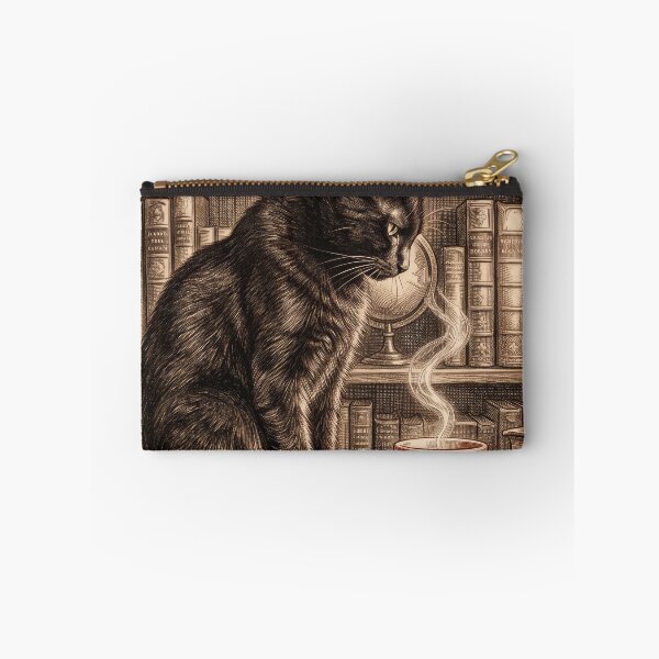 Item preview, Antique Copperplate Etching Black Cat Art designed and sold by gelisyaarnold.