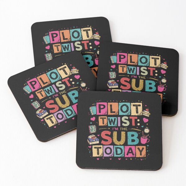 Item preview, Plot Twist I'm the Sub Today Substitute Teacher Colorful Funny Teacher  designed and sold by Zizo-DR44.