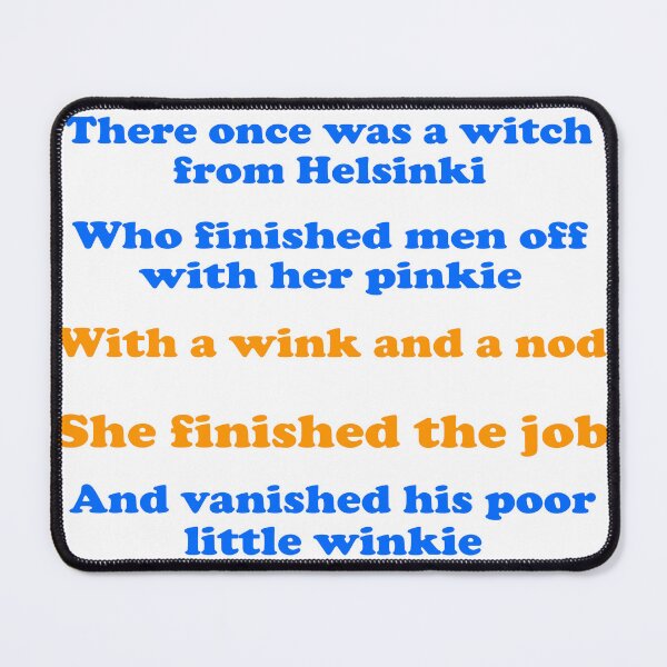 Item preview, There Once Was A Witch From Helsinki designed and sold by MultiplyBy1.