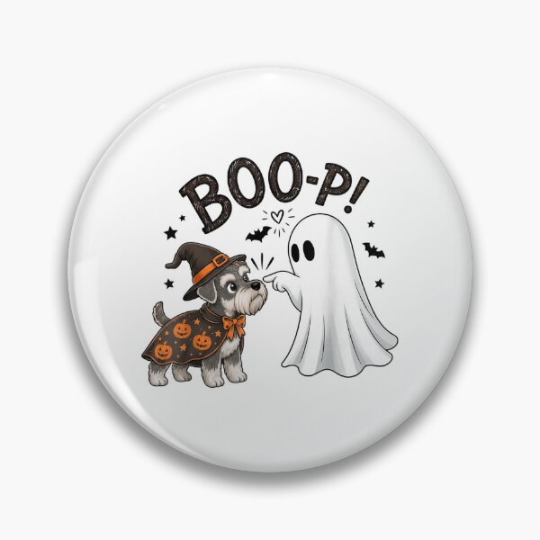 Item preview, Miniature Schnauzer Ghost Boop Dog Halloween Cute Retro Pet designed and sold by DunciOcukino.