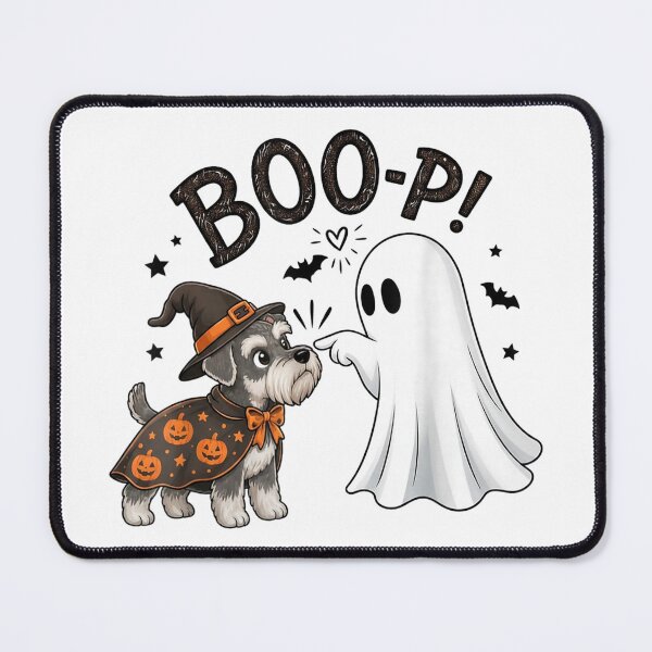 Item preview, Miniature Schnauzer Ghost Boop Dog Halloween Cute Retro Pet designed and sold by DunciOcukino.