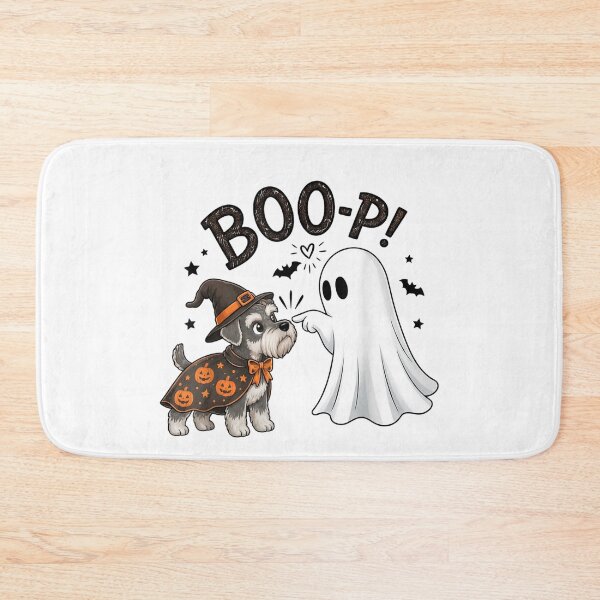 Item preview, Miniature Schnauzer Ghost Boop Dog Halloween Cute Retro Pet designed and sold by DunciOcukino.