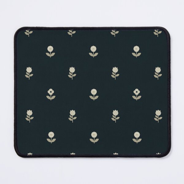 Item preview, Little Gold Flowers on Black designed and sold by Mindful Wall Art Studio.