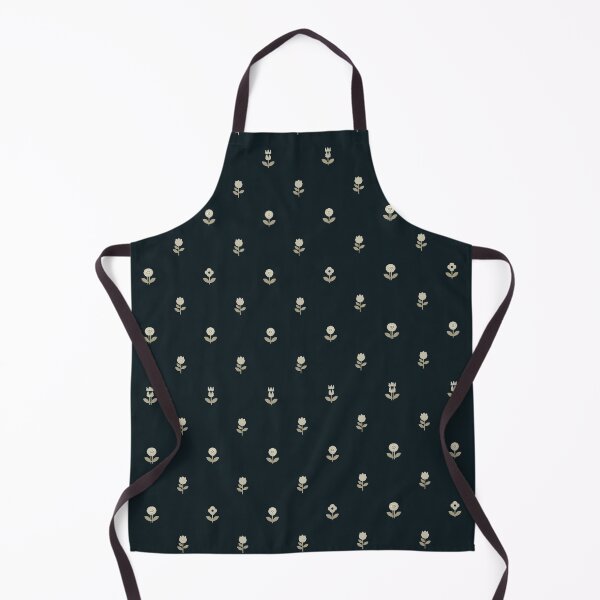 Item preview, Little Gold Flowers on Black designed and sold by Mindful Wall Art Studio.